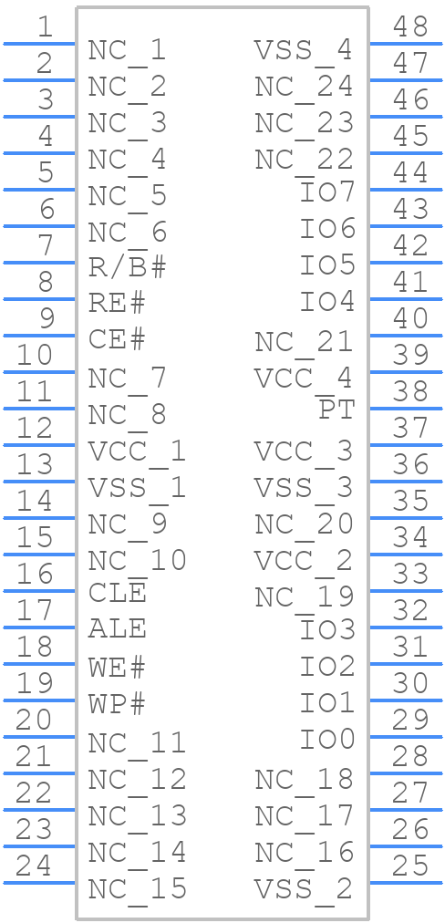 MX30LF1G18AC-TJ - Macronix - PCB symbol