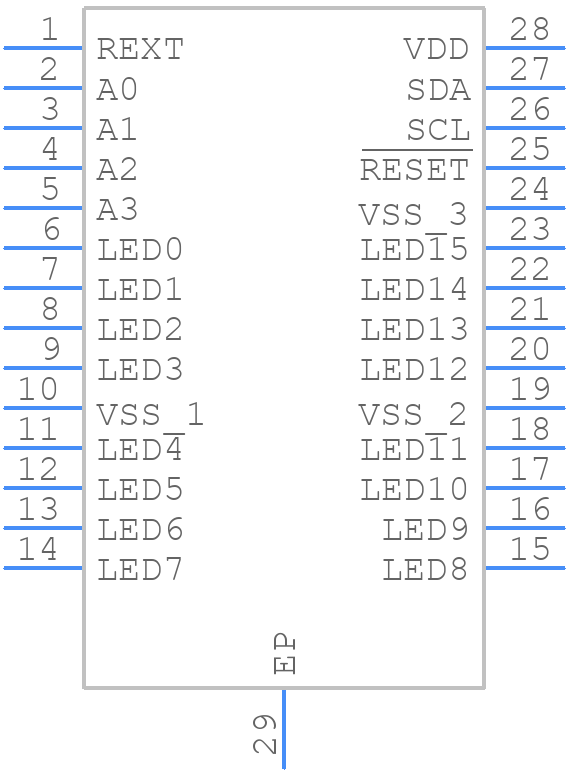 PCA9955TW - NXP - PCB symbol
