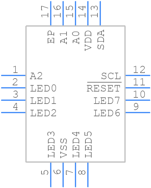 PCA9531BS - NXP - PCB symbol