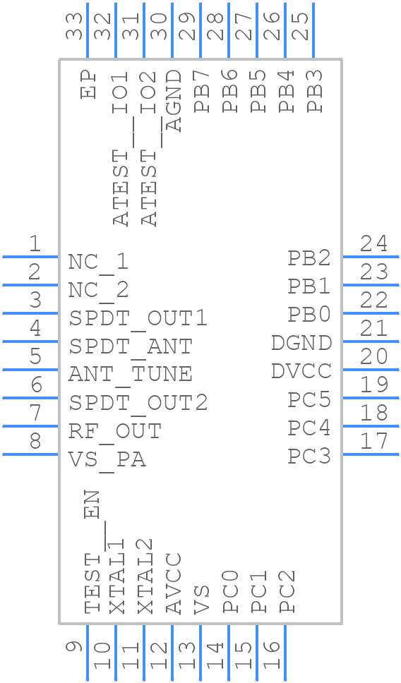 ATA8710-GHQW - Microchip - PCB symbol