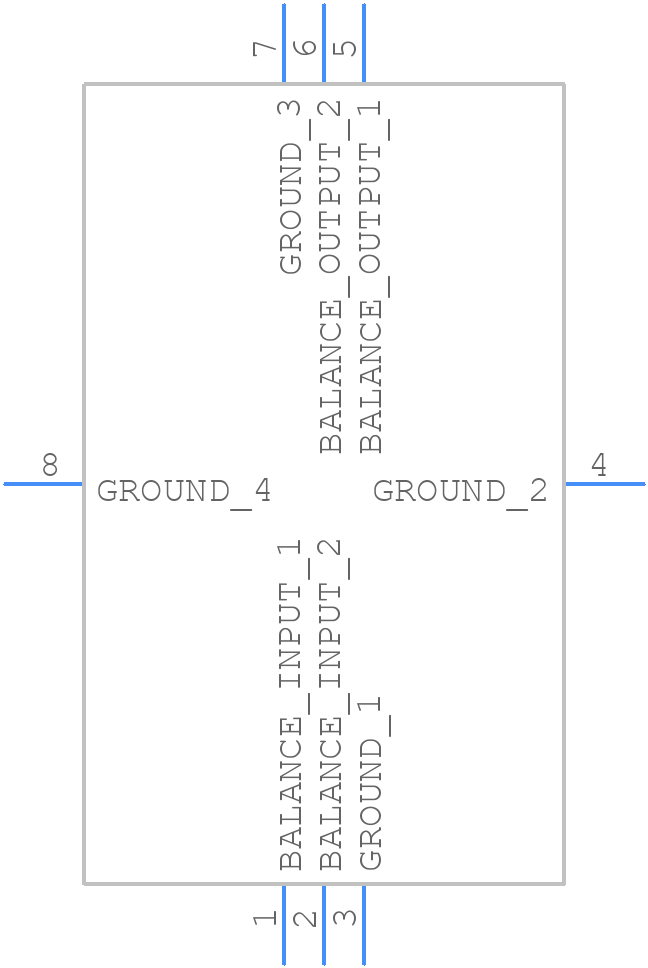 TA1483A - TAI-SAW Technology - PCB symbol