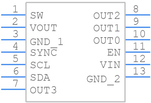 LP5813CDRRR - Texas Instruments - PCB symbol