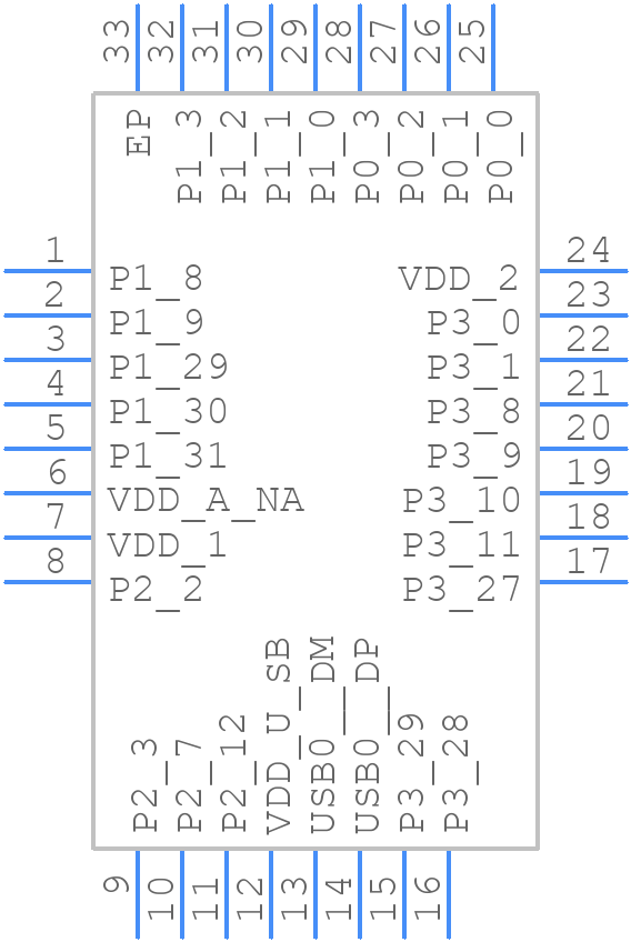 MCXA152VFM - NXP - PCB symbol