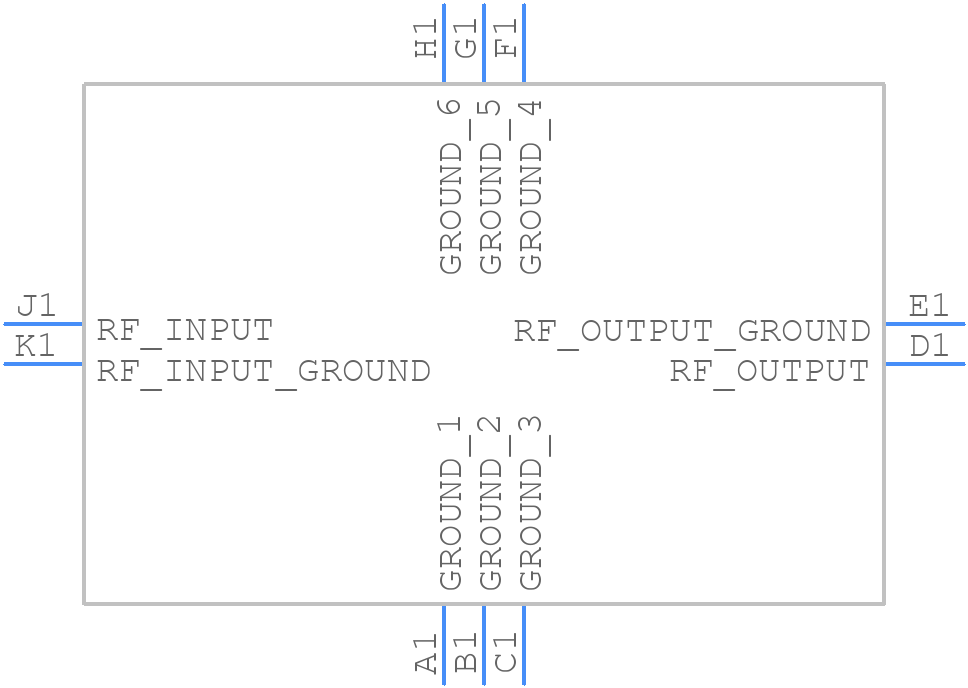 TB1031A - TAI-SAW Technology - PCB symbol