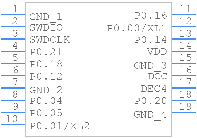 MDBT42TV-P192K - Raytac - PCB symbol