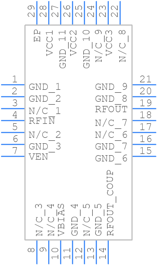 SKYA21050 - Skyworks - PCB symbol