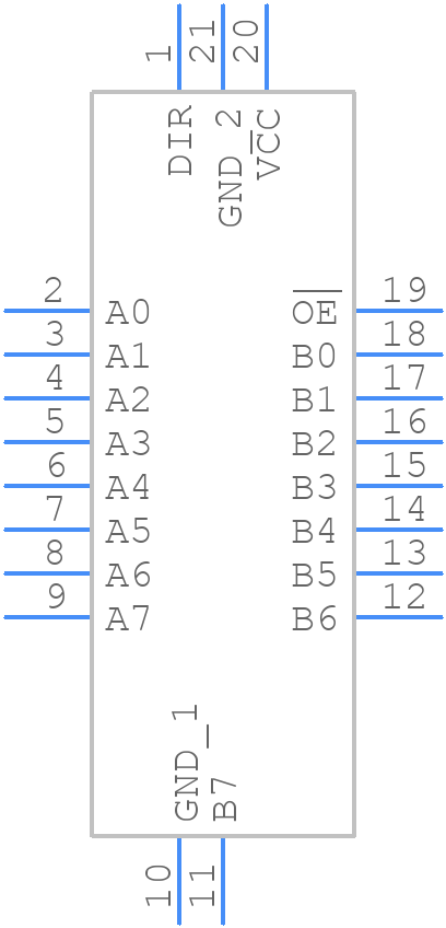 74HC245BZX - Nexperia - PCB symbol