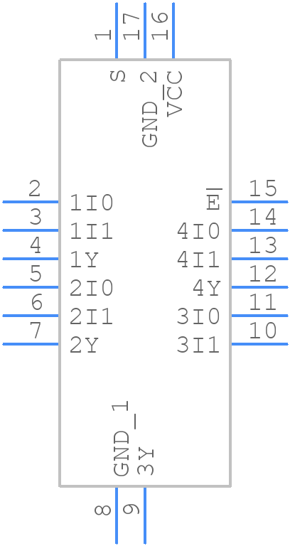 74LVC157ABZX - Nexperia - PCB symbol