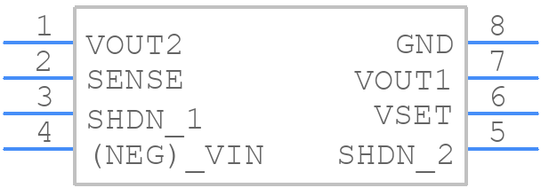 MAX664MJA - Analog Devices - PCB symbol