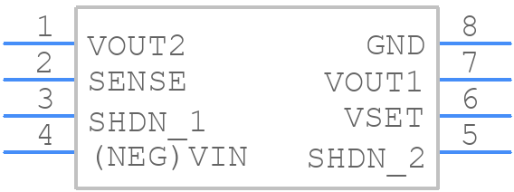 MAX664MJA/883B - Analog Devices - PCB symbol
