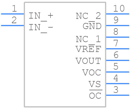 TMCS1126A2AQDVGR - Texas Instruments - PCB symbol