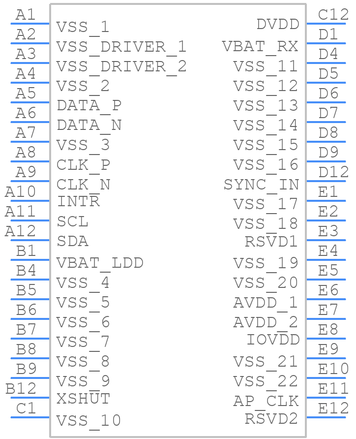 VL53L9CX - STMicroelectronics - PCB symbol