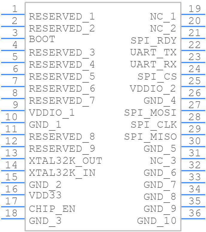 ST67W611M1A6BTR - STMicroelectronics - PCB symbol