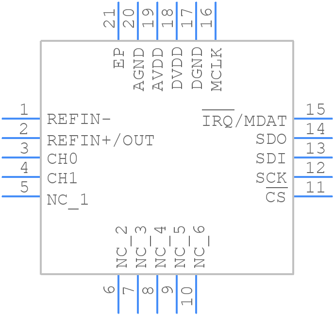 MCP3460RT-E/NC - Microchip - PCB symbol