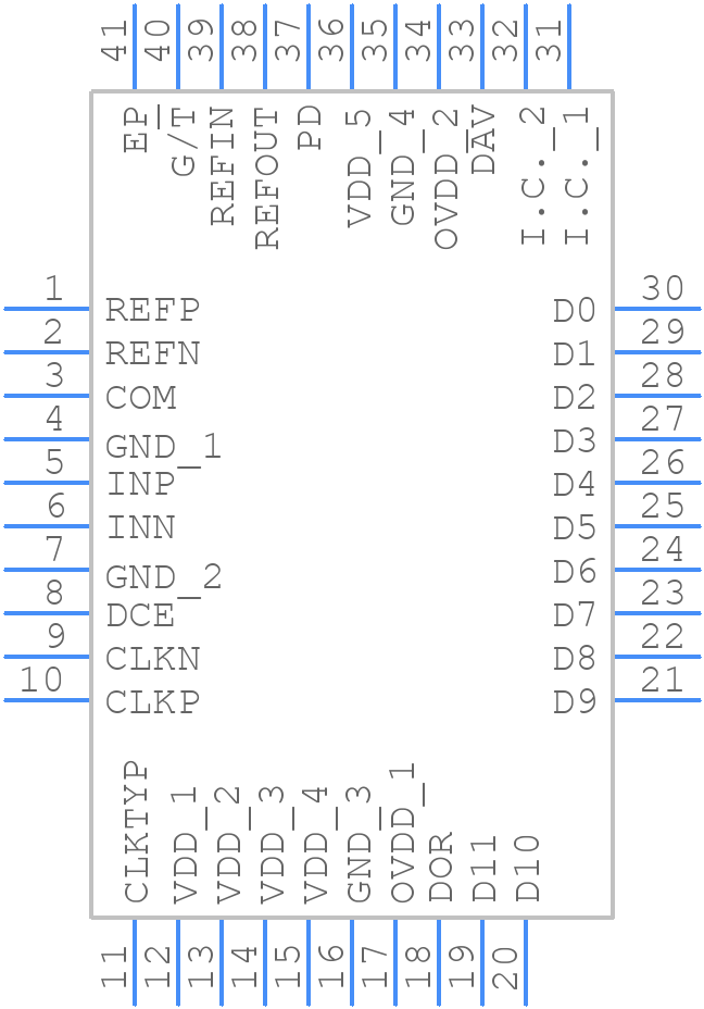 MAX1211ETL+ - Analog Devices - PCB symbol
