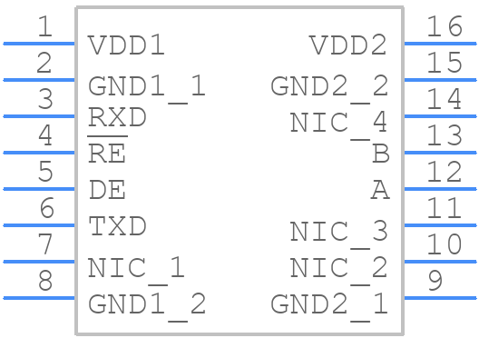 ADM2495EBRWZ - Analog Devices - PCB symbol