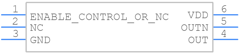 OECS-500-CDX-2514 - ECS - PCB symbol
