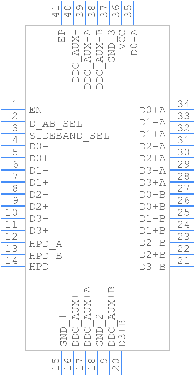 TMUXHS4612RETR - Texas Instruments - PCB symbol