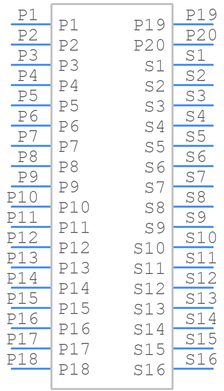 LPHT-04-16-S-RT1-GP - SAMTEC - PCB symbol