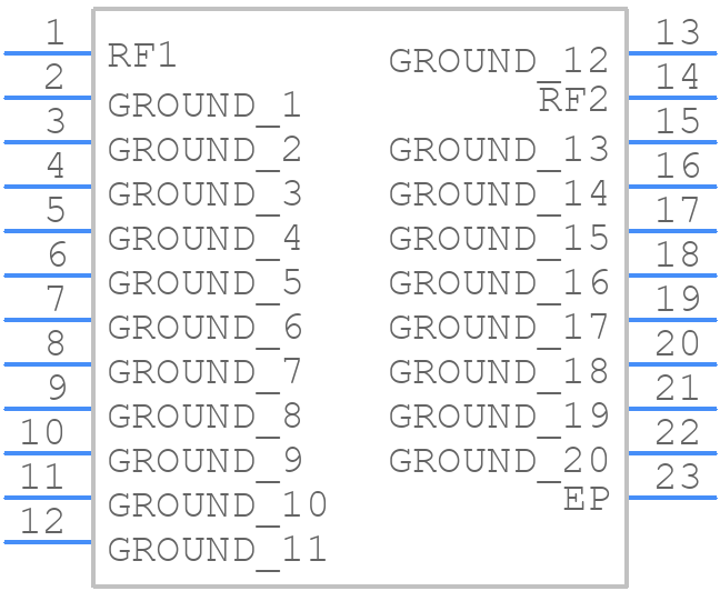 CBP6-570CG+ - Mini-Circuits - PCB symbol