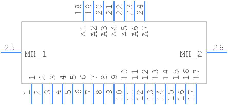 CBD24W7M57R6000/AA - Amphenol - PCB symbol