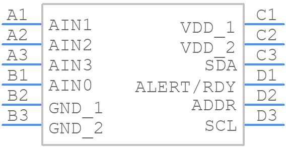 ADS1115LIYCJR - Texas Instruments - PCB symbol