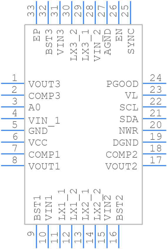 XR77103ELBTR - MaxLinear, Inc. - PCB symbol