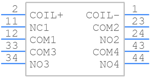 G7SA-3A1BDC24 - OMRON Electronics - PCB symbol
