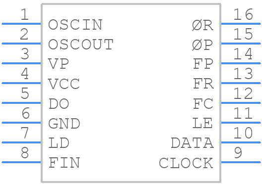MB1501P - FUJITSU-TAKAMISAWA - PCB symbol