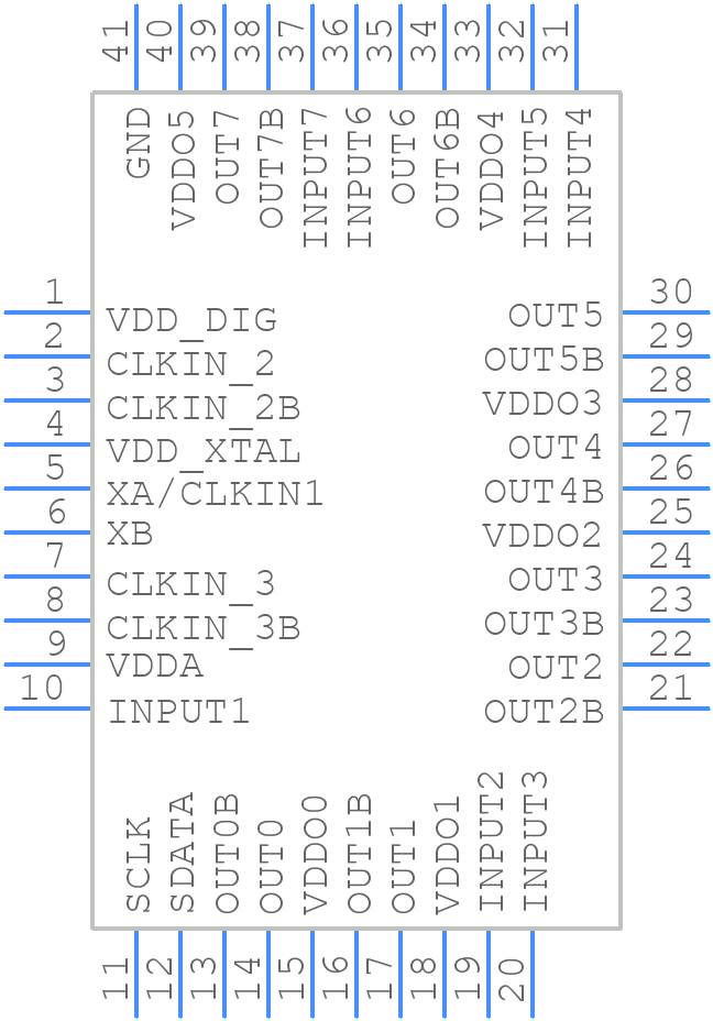 SI5332FD09884-GM2 - Skyworks - PCB symbol