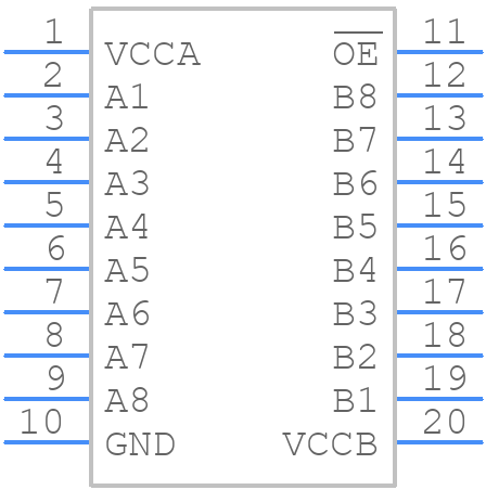 NL3V8T240MU2TAG - onsemi - PCB symbol