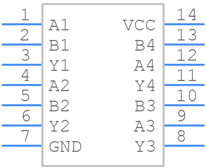 MC74AC08DR2G-Q - onsemi - PCB symbol
