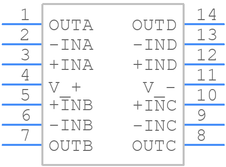 ISL71444M50VZ - Renesas Electronics - PCB symbol