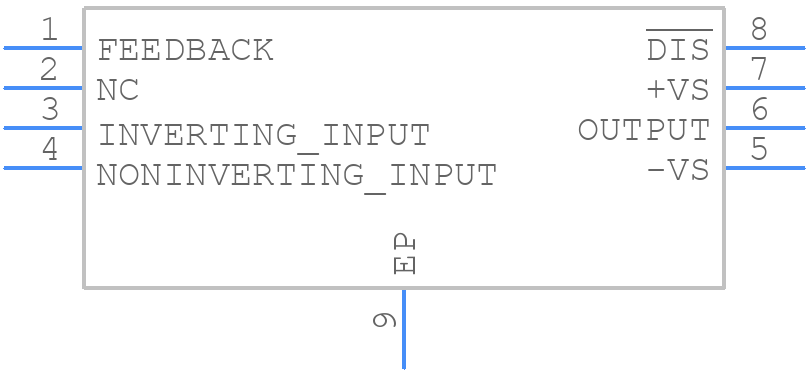OPA695DSGR - Texas Instruments - PCB symbol
