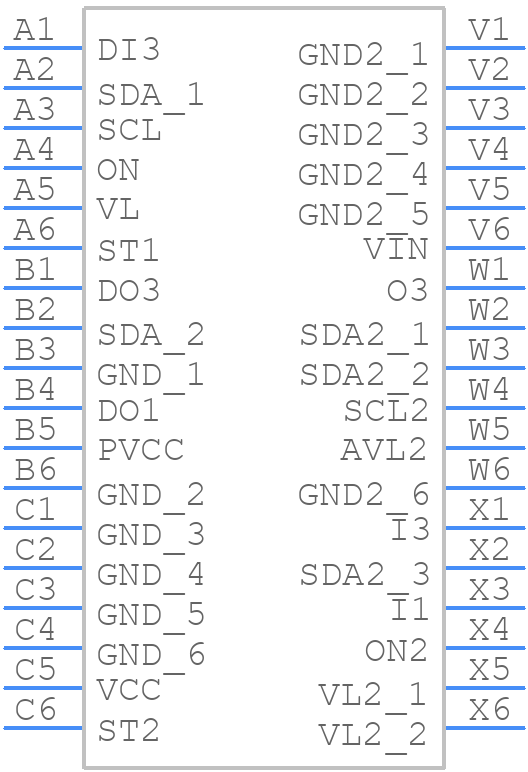 LTM2810CY-I#PBF - Analog Devices - PCB symbol