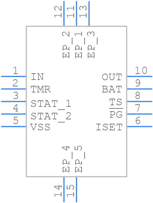 BQ24086DRCR - Texas Instruments - PCB symbol