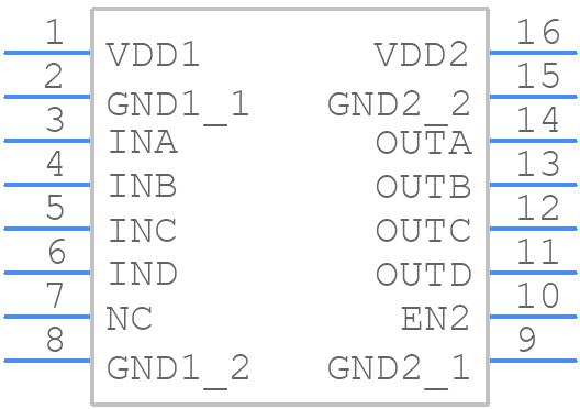 4DIR0401HXUMA1 - Infineon - PCB symbol