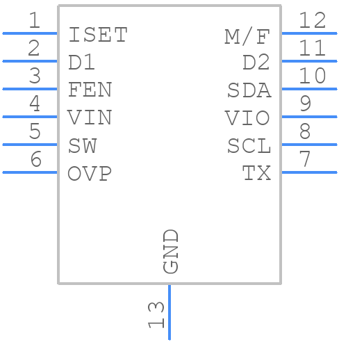 LM3553SDX/NOPB - Texas Instruments - PCB symbol