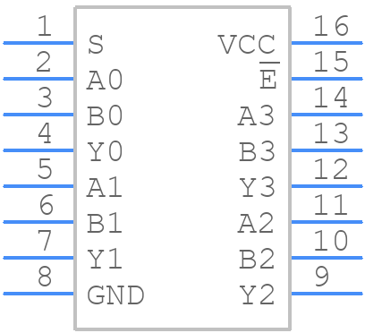 MC74VHCT157ADTR2G - onsemi - PCB symbol