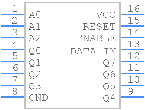 MC74VHCT259ADTR2G - onsemi - PCB symbol