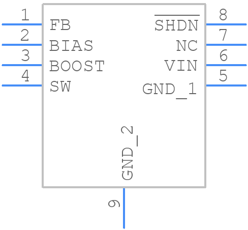 LT3470AEDDB#WTRMPBF - Analog Devices - PCB symbol