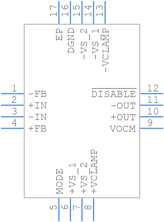 ADA4945-1ACPZ-R7 - Analog Devices - PCB symbol