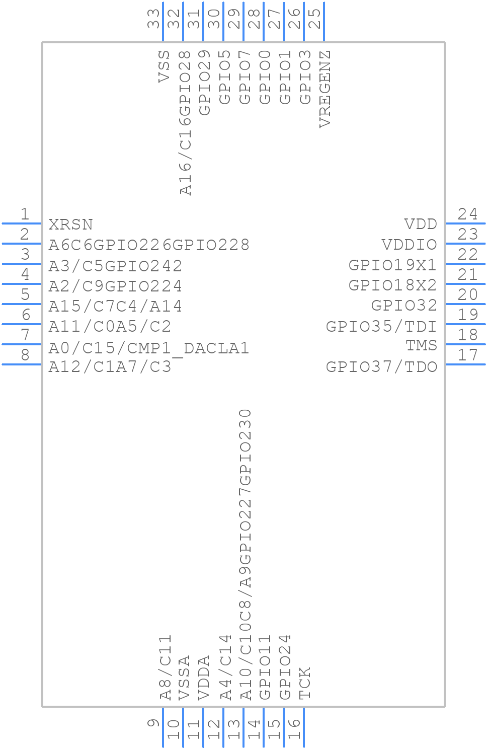 F2800152QRHBRQ1 - Texas Instruments - PCB symbol