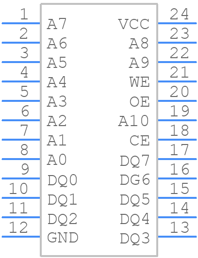 DS2016-100 - Analog Devices - PCB symbol