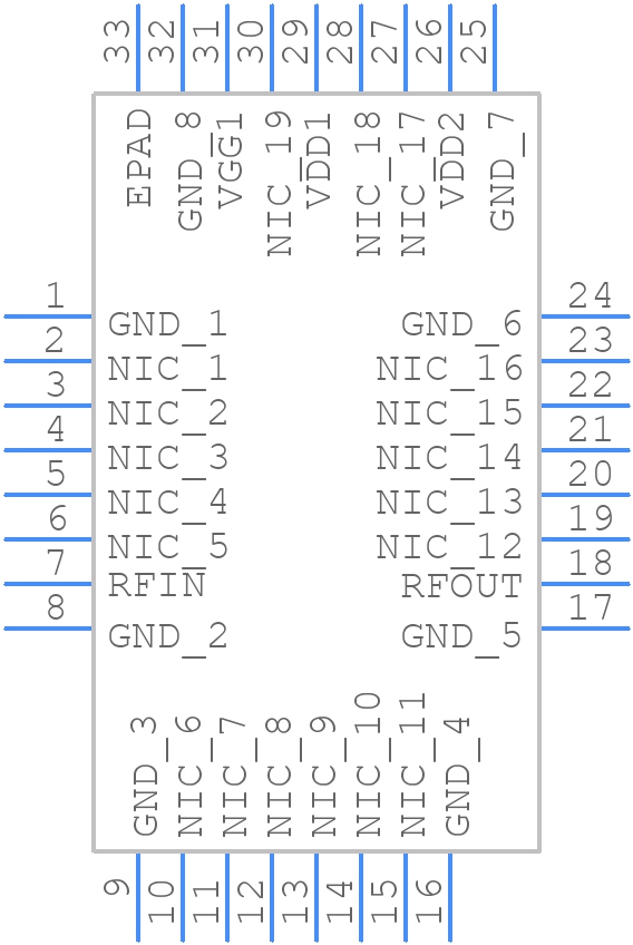 ADPA1116ACGZN-R7 - Analog Devices - PCB symbol