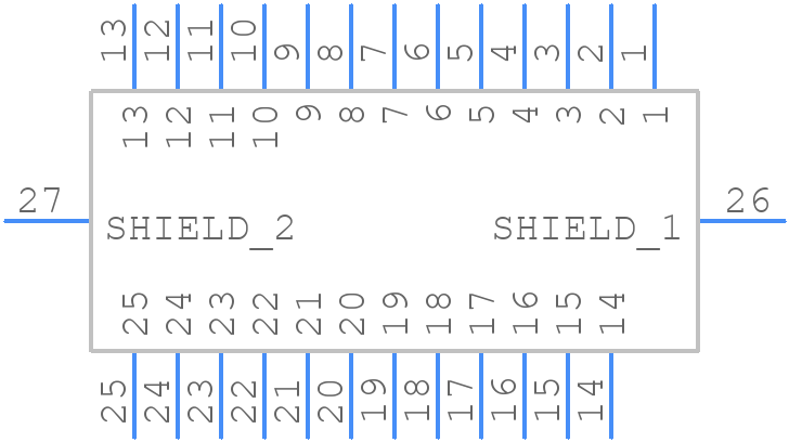 DB25ST1JS - Adam Tech - PCB symbol