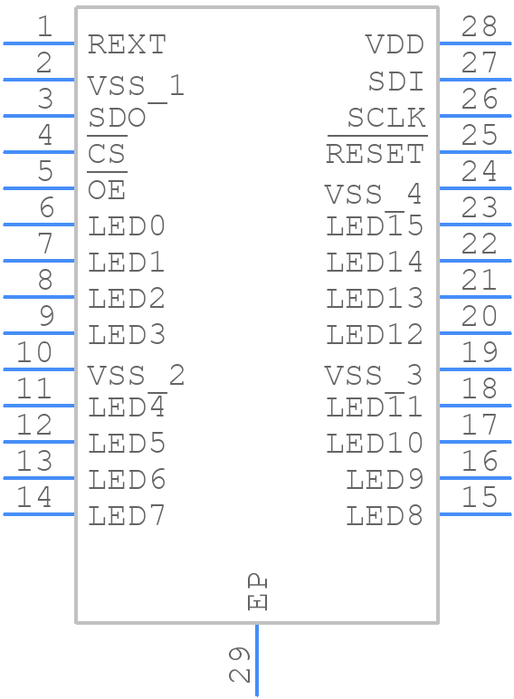 PCA9745BTW - NXP - PCB symbol