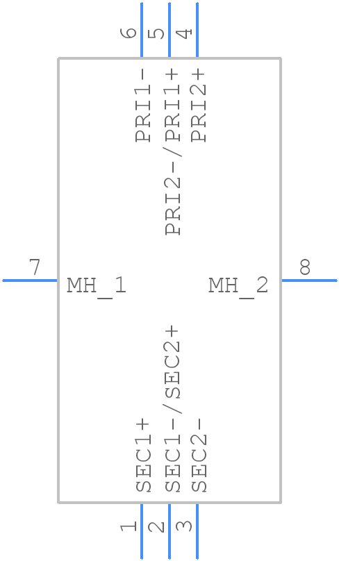 42TU016-RC - Xicon - PCB symbol