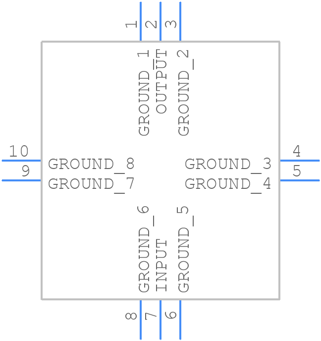 TA0395A - TAI-SAW Technology - PCB symbol