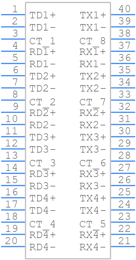 LAN1VSOQ40351C1 - Eaton - PCB symbol